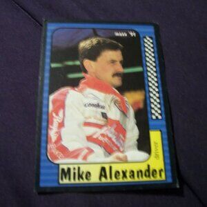 1991 JR MAXX NASCAR CARD  - MIKE ALEXANDER -  ITEM # 5 - 22